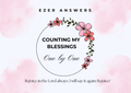 Counting my Blessings One by One Gratitude jar Refill card park