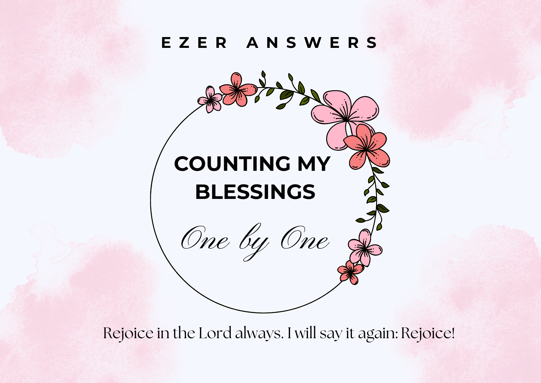 Counting my Blessings One by One Gratitude jar Refill card park
