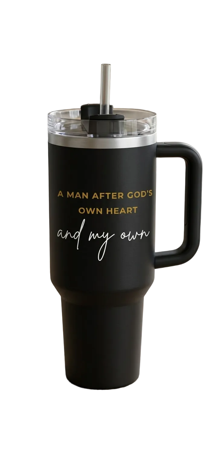 Matte Black Tumbler For Men