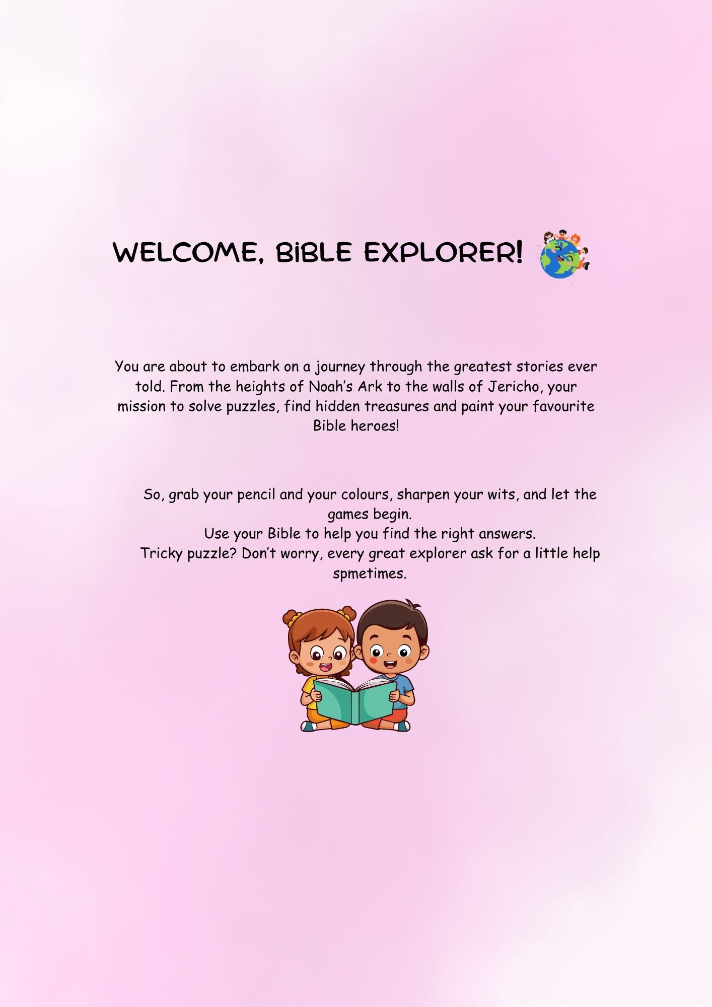 Children's Bible Game book