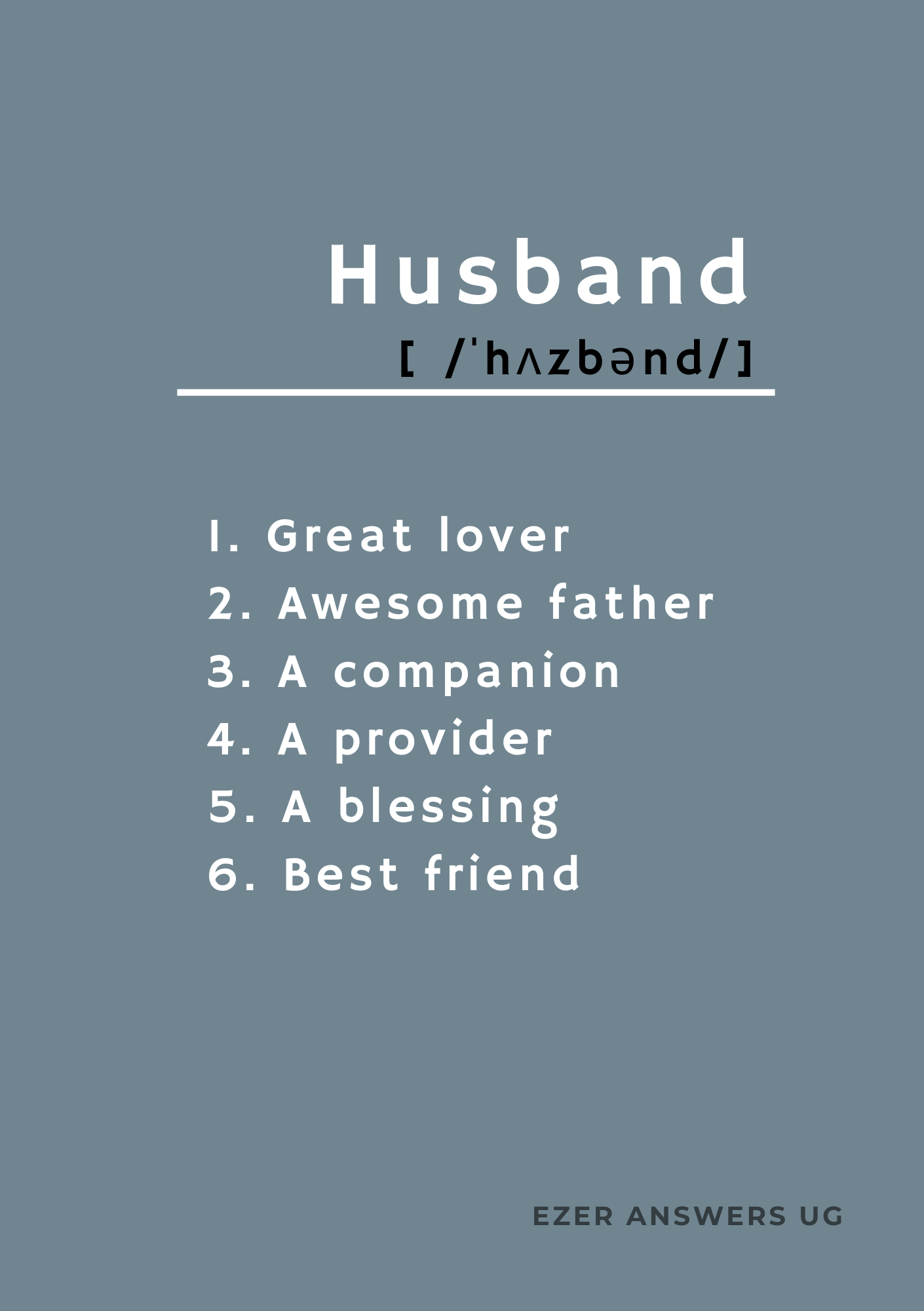 Christian Journal for Husbands
