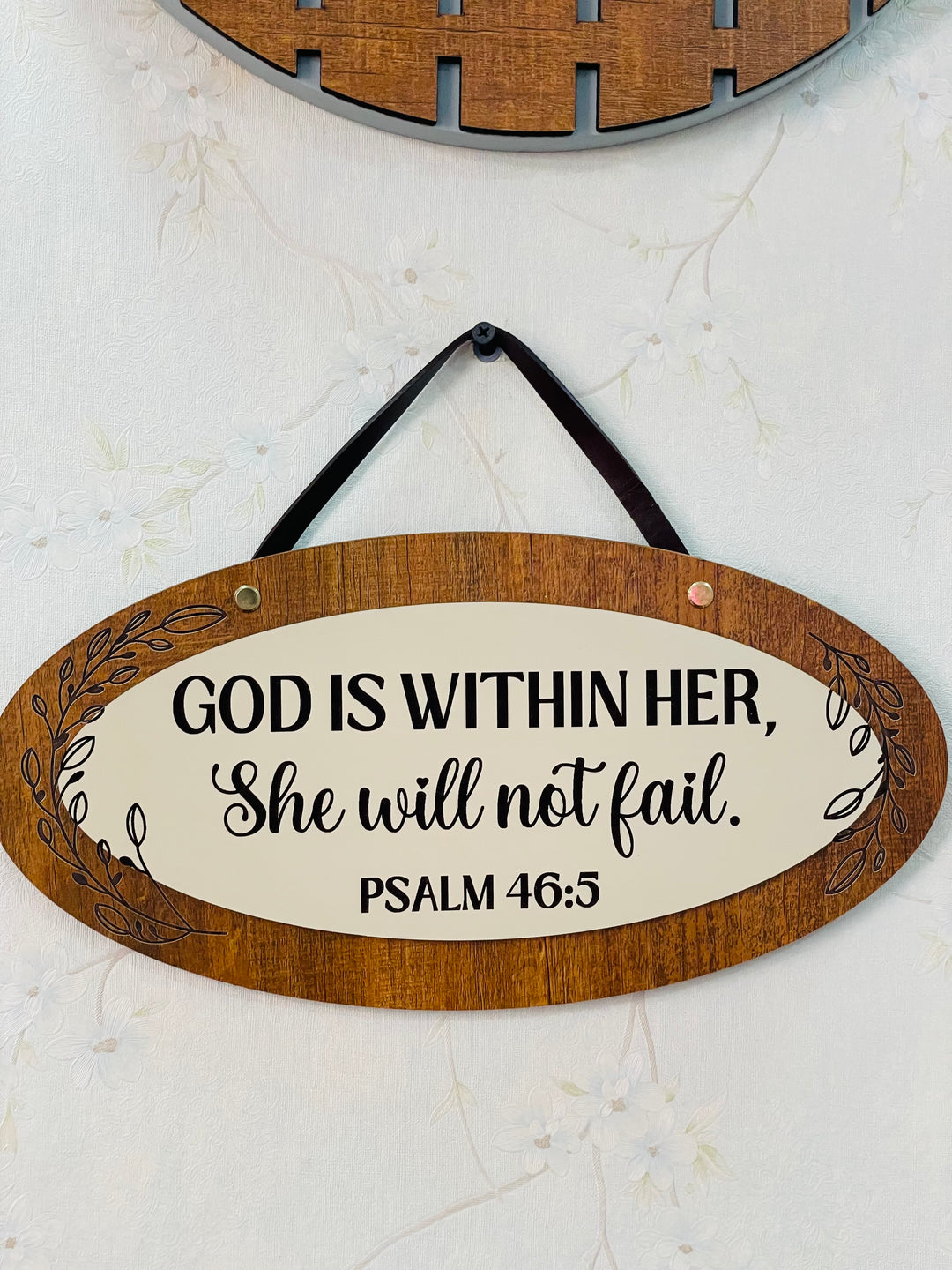God is Within Her wall Hanging