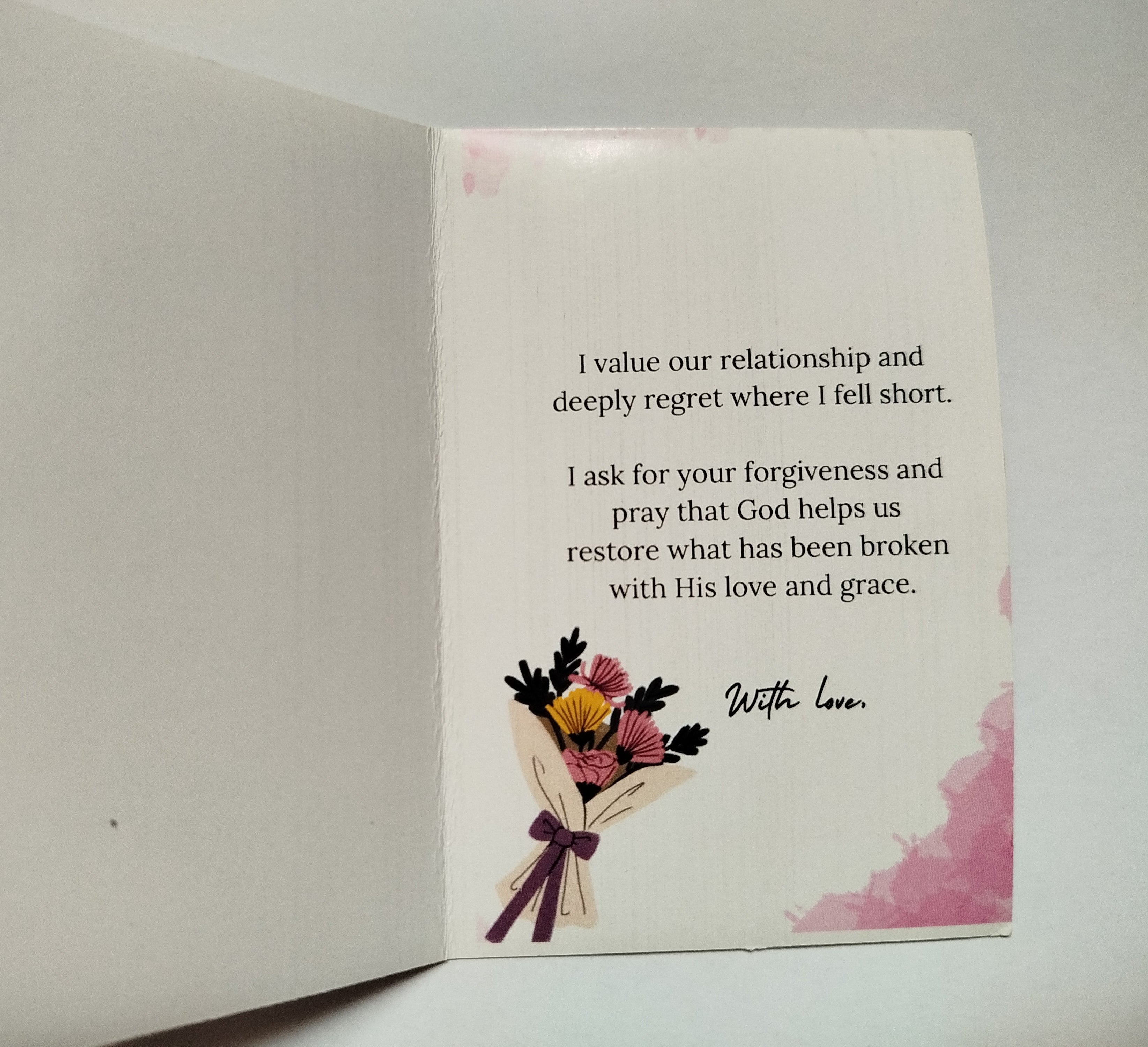 I am Sorry Greeting Card
